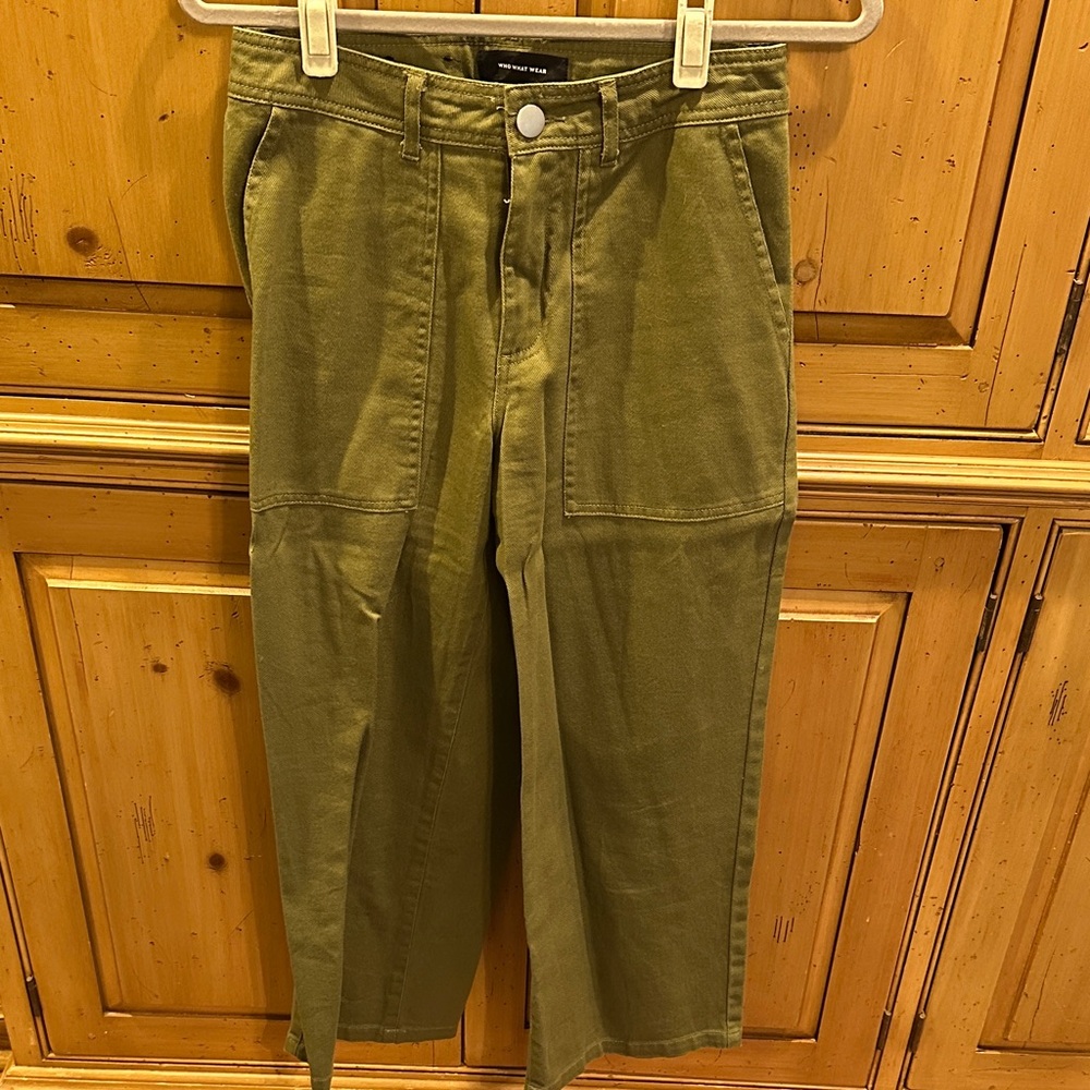 Who what wear Green Wide-Leg Pants